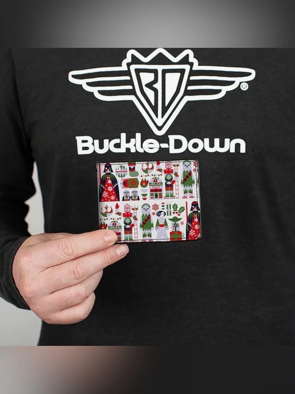 Buckle-Down Star Wars Wallet, Bifold, Star Wars Holiday Characters